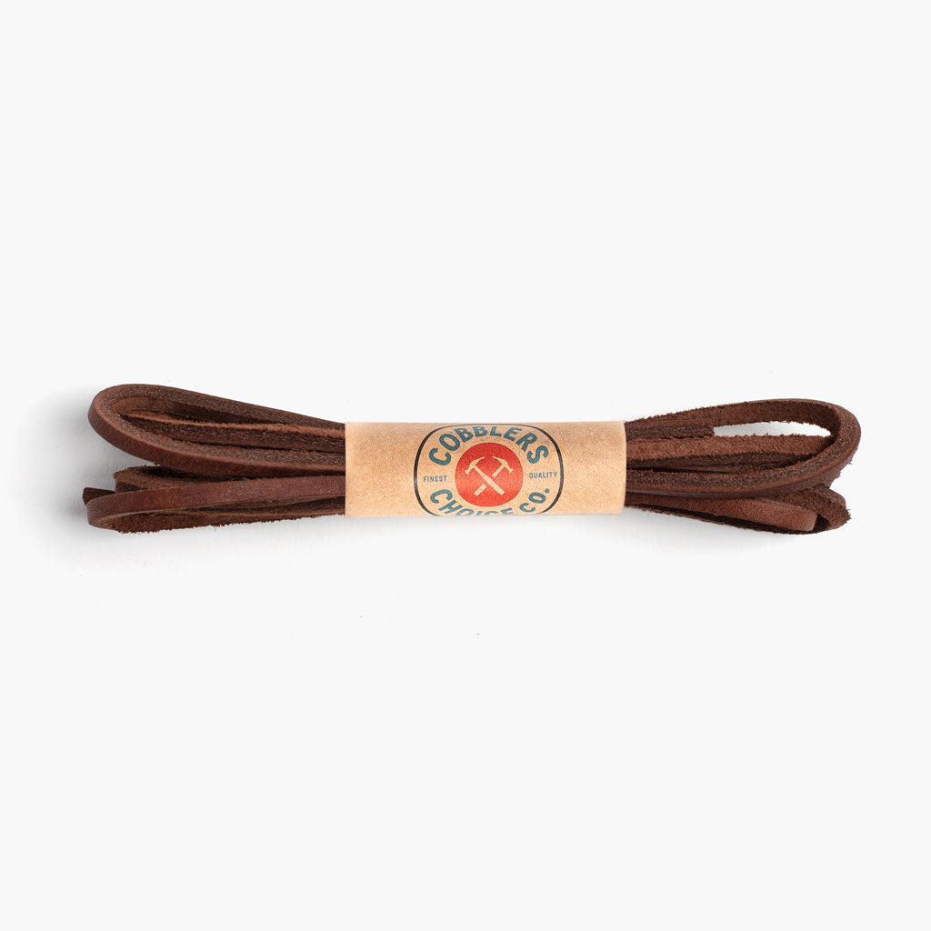 1024_LeatherLaces_Packaged_ClayRed Leather Laces | Clay Red - Image 1