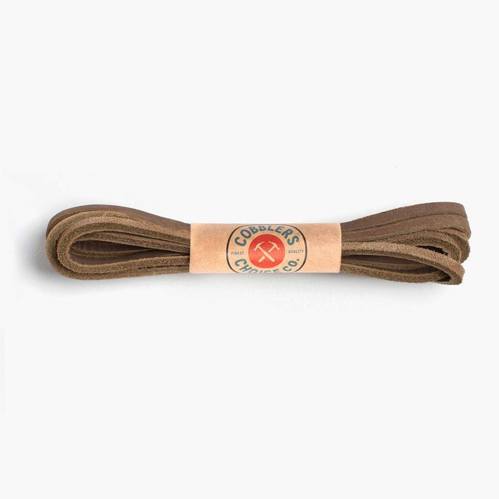 1024_LeatherLaces_Packaged_DessertBrown Leather Laces | Desert Brown - Image 1
