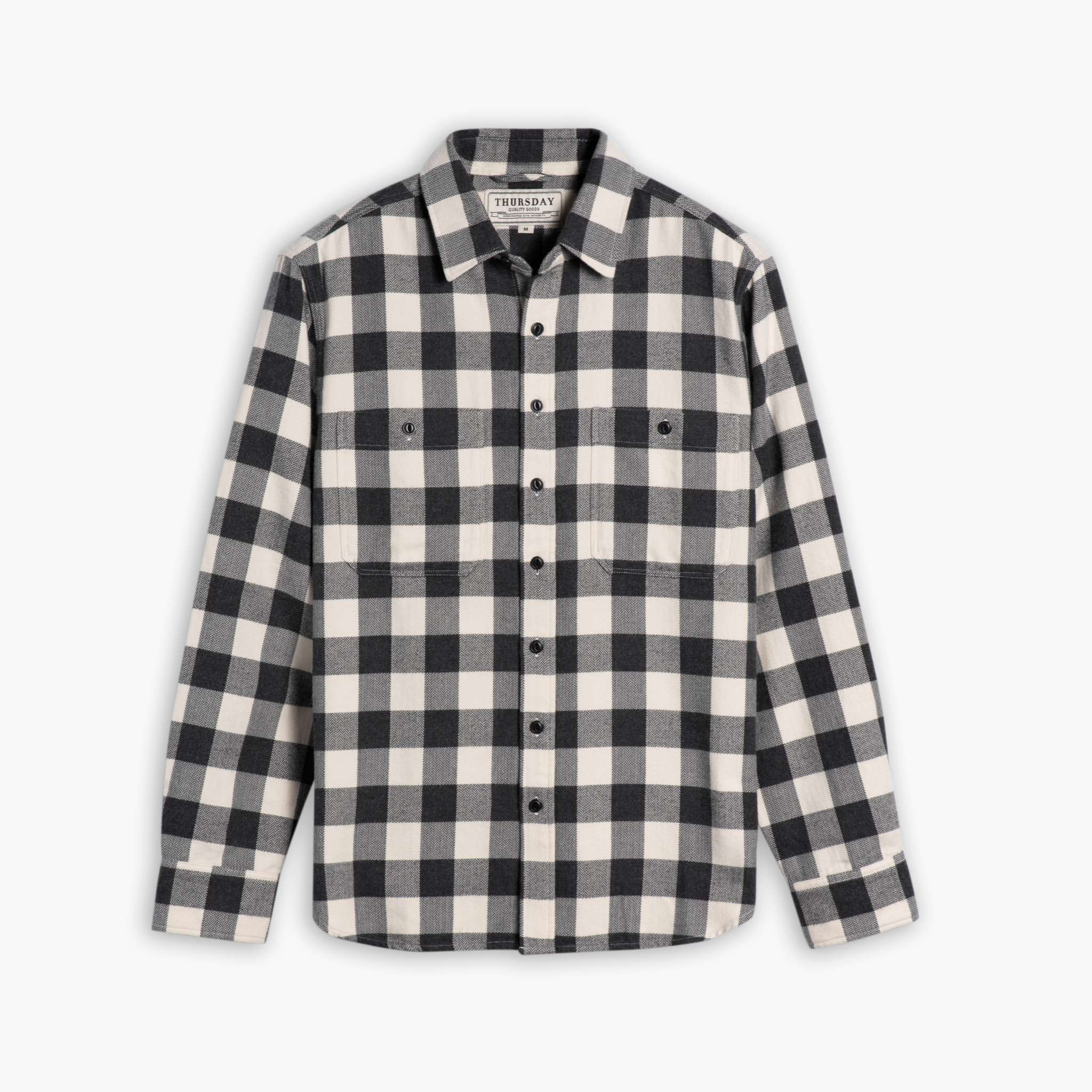 1024x1024-BuffaloCheckShirt-BlackCream-080724-Front-2x_19f3ad56-c3df-4069-b9fb-6b69f0b062cd Buffalo Check Shirt | Black & Cream - Image 1