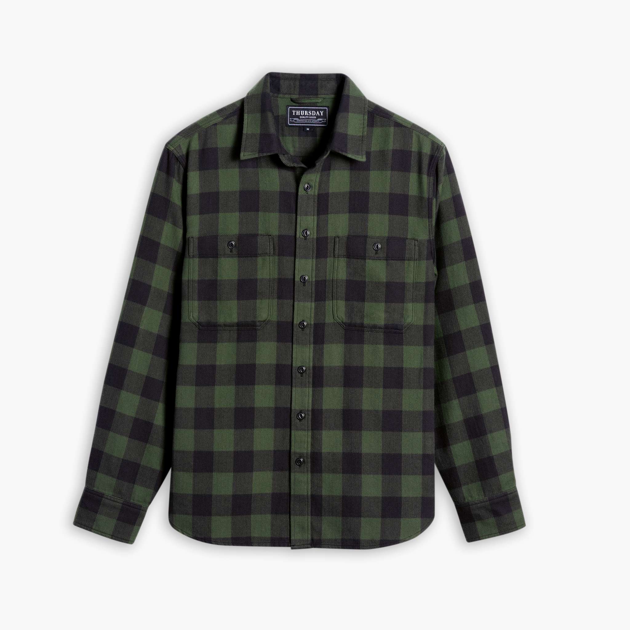 1024x1024-BuffaloCheckShirt-Evergreen-080724-Front-2x Buffalo Check Shirt | Evergreen - Image 1