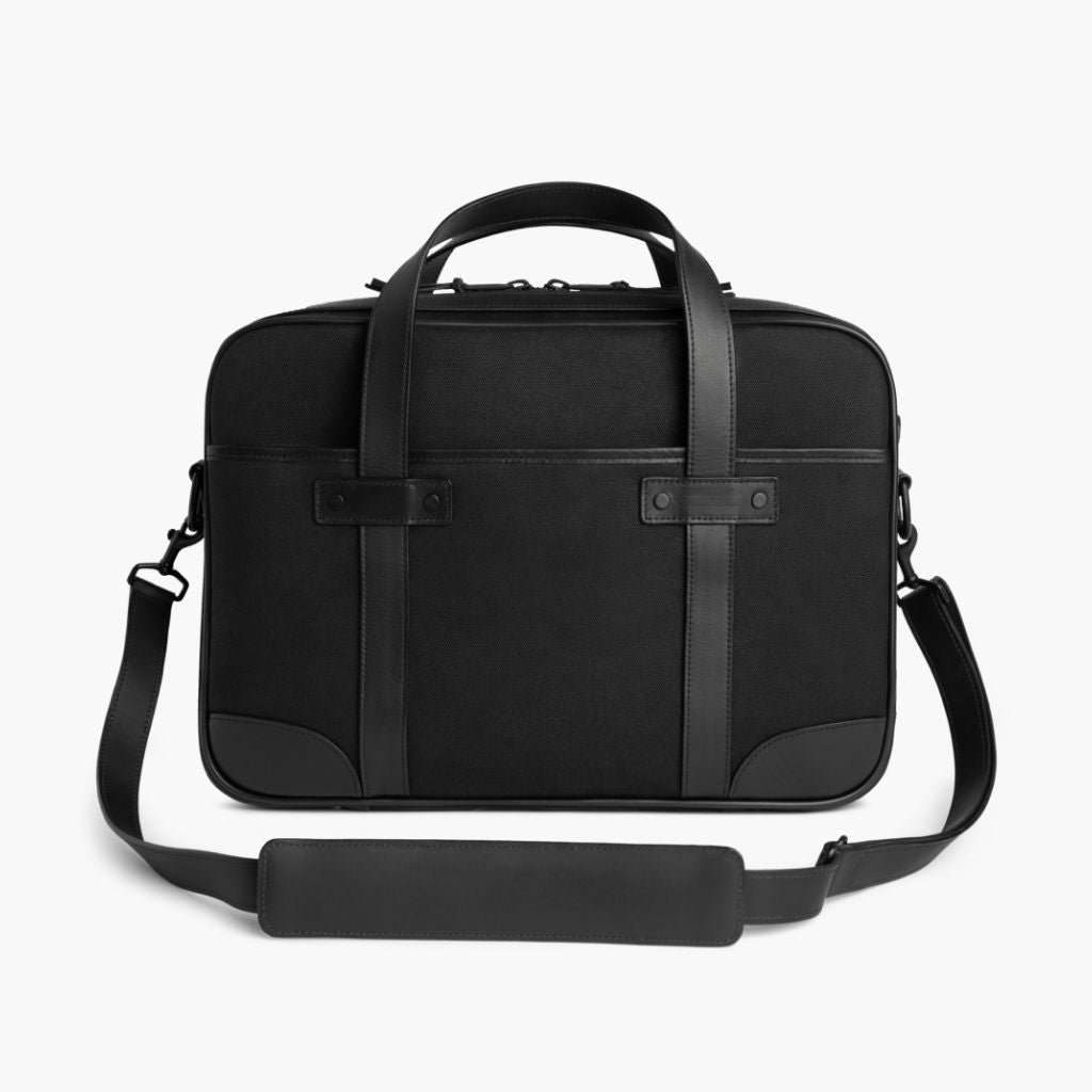 1024x1024-CommuterBag-BlackCanvas-022122-FrontStrap2 Commuter Bag | Black Canvas - Image 1