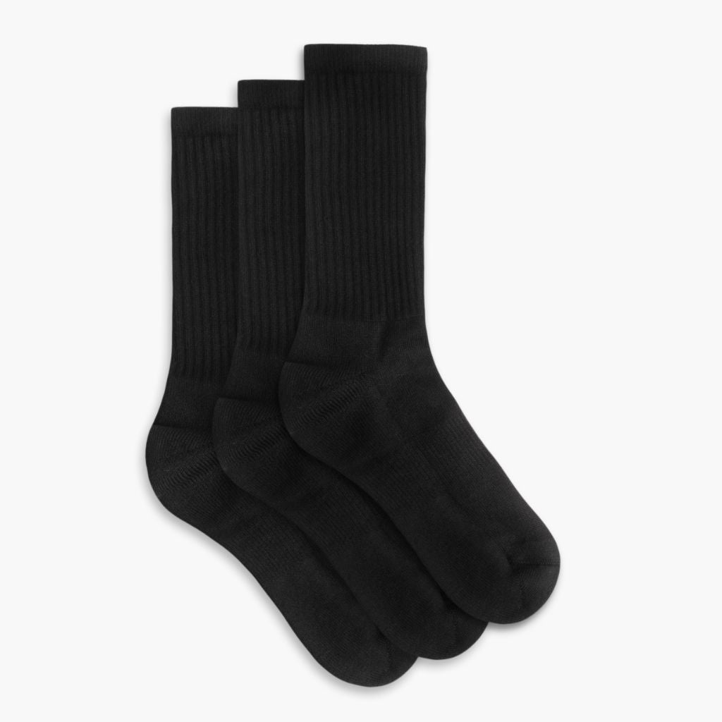 1024x1024-CottonCrewSock-3Pack-Black-102423-1_ea6307f6-0990-42ab-ba02-1c045ec2f426 Women's Cotton Crew Sock | Black (3-Pack) - Image 1