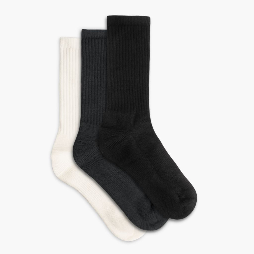 1024x1024-CottonCrewSock-3Pack-EssentialNeutrals-102423-1 Women's Cotton Crew Sock | Essential Neutrals (3-Pack) - Image 1
