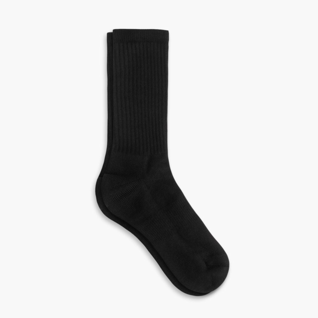 1024x1024-CottonCrewSock-Black-101223-1 Men's Cotton Crew Sock | Black - Image 1