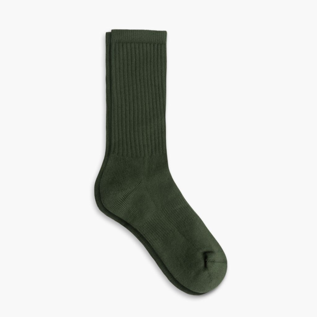 1024x1024-CottonCrewSock-HunterGreen-101223-1_e14c19ad-876a-4a42-a9bd-8e6b46195442 Women's Cotton Crew Sock | Hunter Green - Image 1