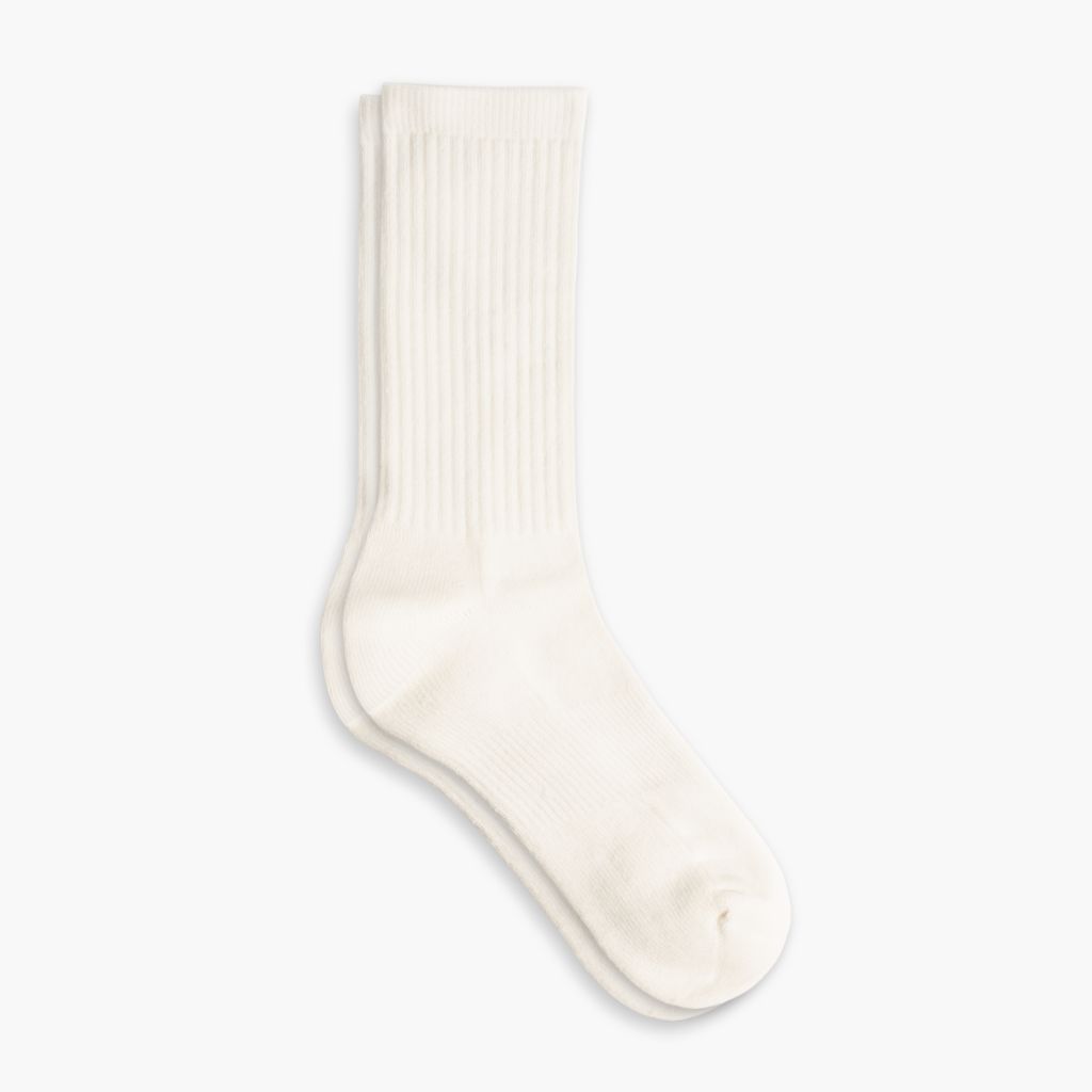 1024x1024-CottonCrewSock-OffWhite-101223-1_886d6205-4165-4dd8-8bb9-9c68e4731d06 Women's Cotton Crew Sock | Off White - Image 1