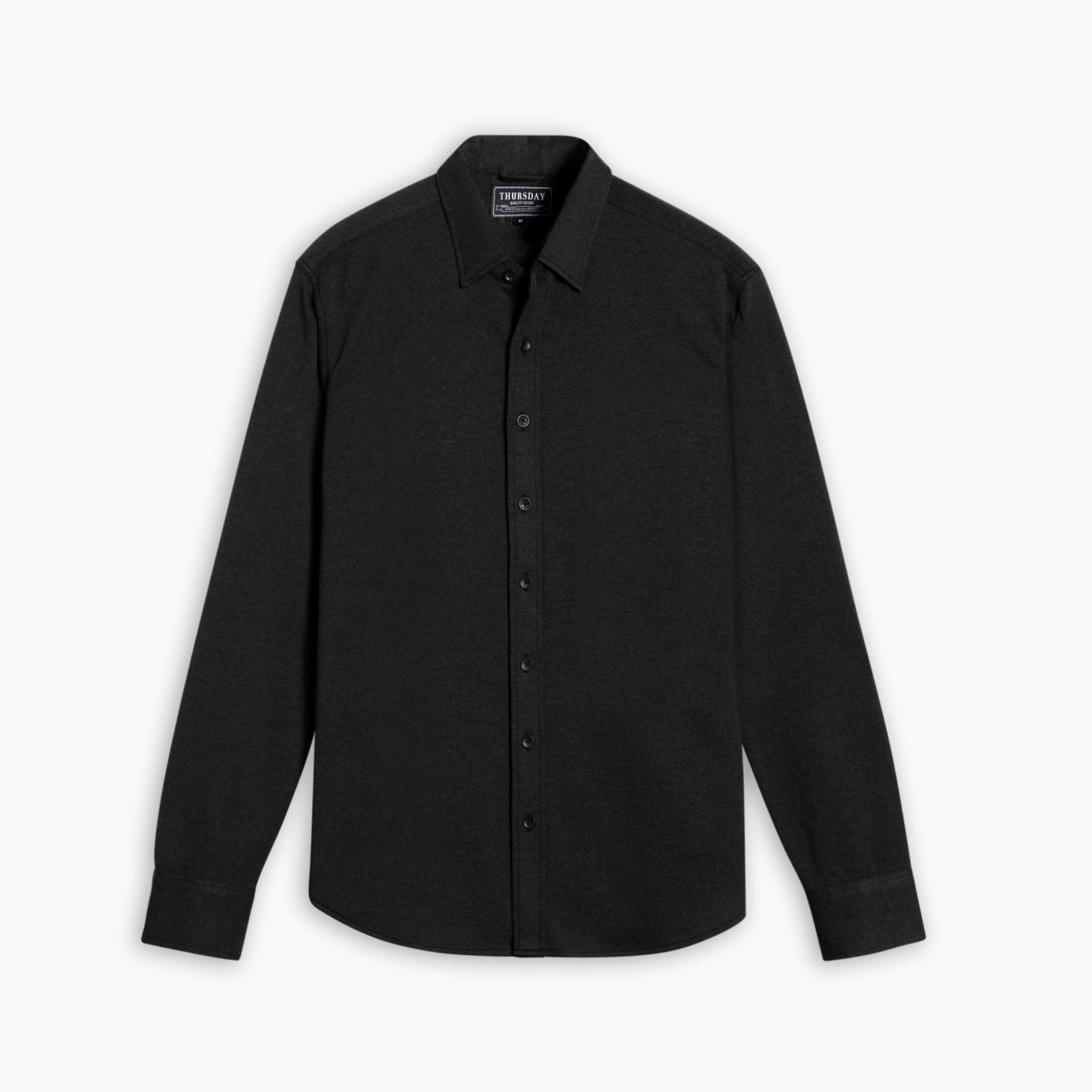 1024x1024-EverydayShirt-Black-080724-Front-2x Everyday Button-Down Shirt | Black - Image 1