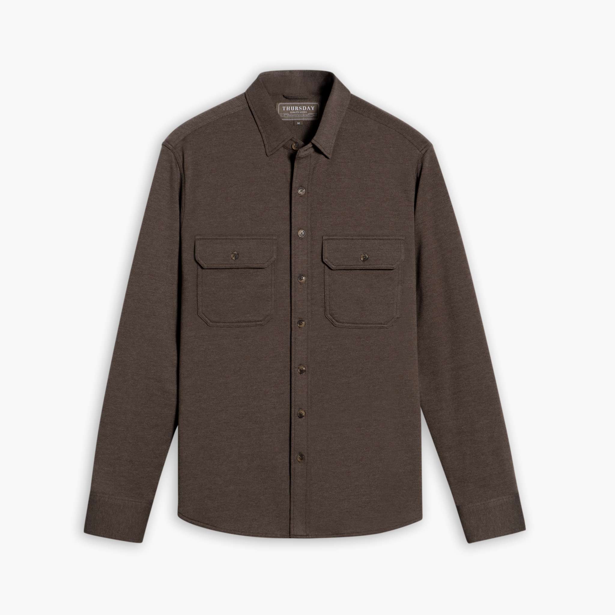 1024x1024-EverydayShirt-TwoPocket-Brown-080724-Front-2x Everyday Button-Down Shirt | Brown (Two Pocket) - Image 1