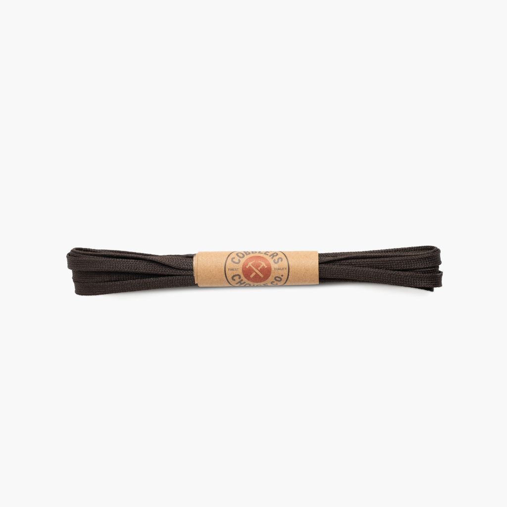 1024x1024-FlatWaxedCottonLaces-DarkBrown-090524-1 Men's Sneaker Laces | Dark Brown - Image 1