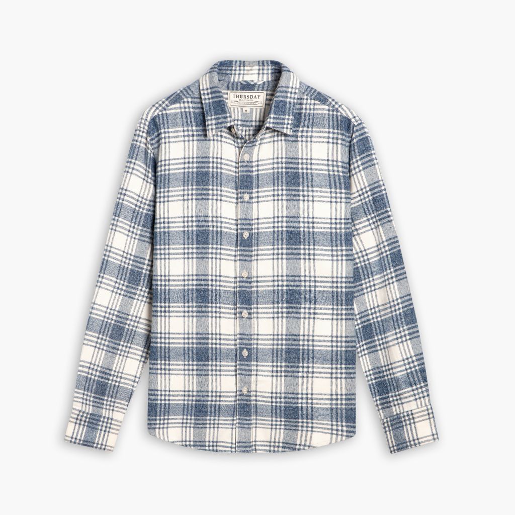 1024x1024-ForeverFlannel-GlacierBlue-091024-Front Forever Flannel Shirt | Glacier Blue - Image 1