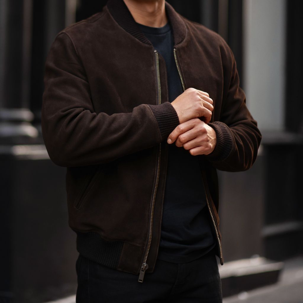 1024x1024-Men-BomberJacket-Espresso-102723-1 Bomber Jacket | Espresso - Image 1