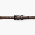 Men's Classic Leather Belt | Black Coffee - Image 2