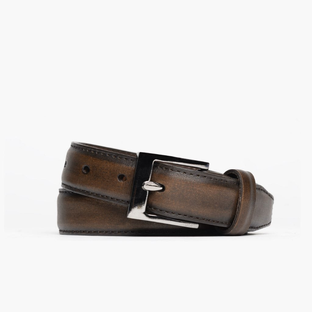 1024x1024-Men-ClassicBelt-BlackCoffee-060221-Straight Men's Classic Leather Belt | Black Coffee - Image 1