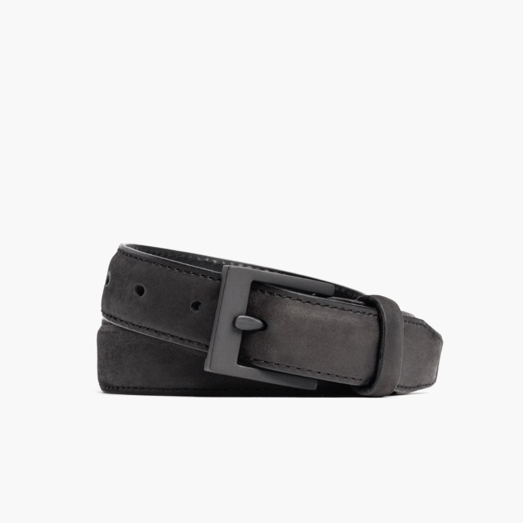 1024x1024-Men-ClassicBelt-BlackMatte-060221-Straight Men's Classic Leather Belt | Black Matte - Image 1