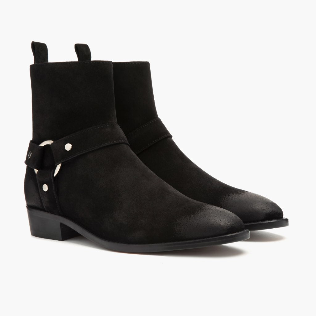 1024x1024-Men-Harness-Black-O-Ring-LB1 Harness | Black Suede - Image 1