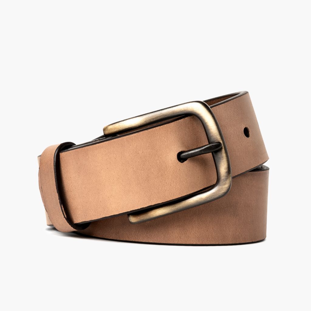 1024x1024-Men-Heritage-Natural-072723-Rolled Men's Heritage Leather Belt | Natural - Image 1