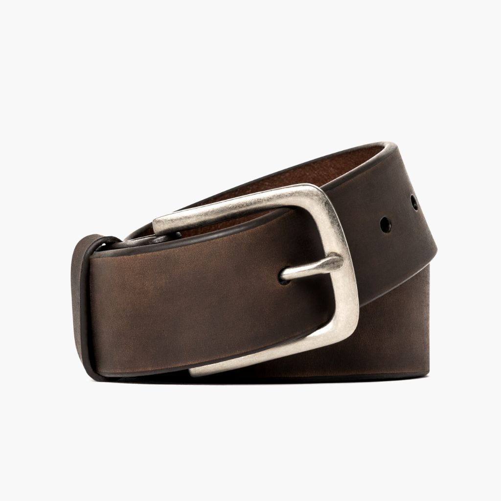 1024x1024-Men-Heritage-Tobacco-072723-Rolled Men's Heritage Leather Belt | Tobacco - Image 1