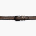 Men's Refined Leather Belt | Black Coffee - Image 2