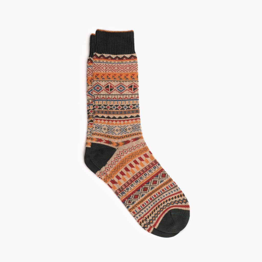 1024x1024-Men-Sodello-Tribal-GingerSpice-080921-1 Men's Geo Sock | Ginger Spice - Image 1