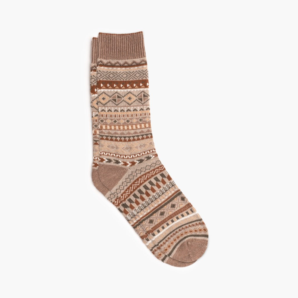 1024x1024-Men-Sodello-Tribal-Taupe-080921-1 Men's Geo Sock | Taupe - Image 1