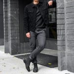 Denim Trucker Jacket | Pitch Black - Image 3