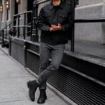 Selvedge Denim Trucker Jacket | Black - Image 3