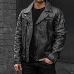 [S] Motorcycle Jacket | Distressed Black