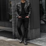 [S] Motorcycle Jacket | Distressed Black - Image 3