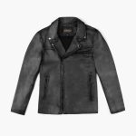 [S] Motorcycle Jacket | Distressed Black - Image 4