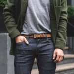 Men's Refined Leather Belt | Cognac Suede - Image 5