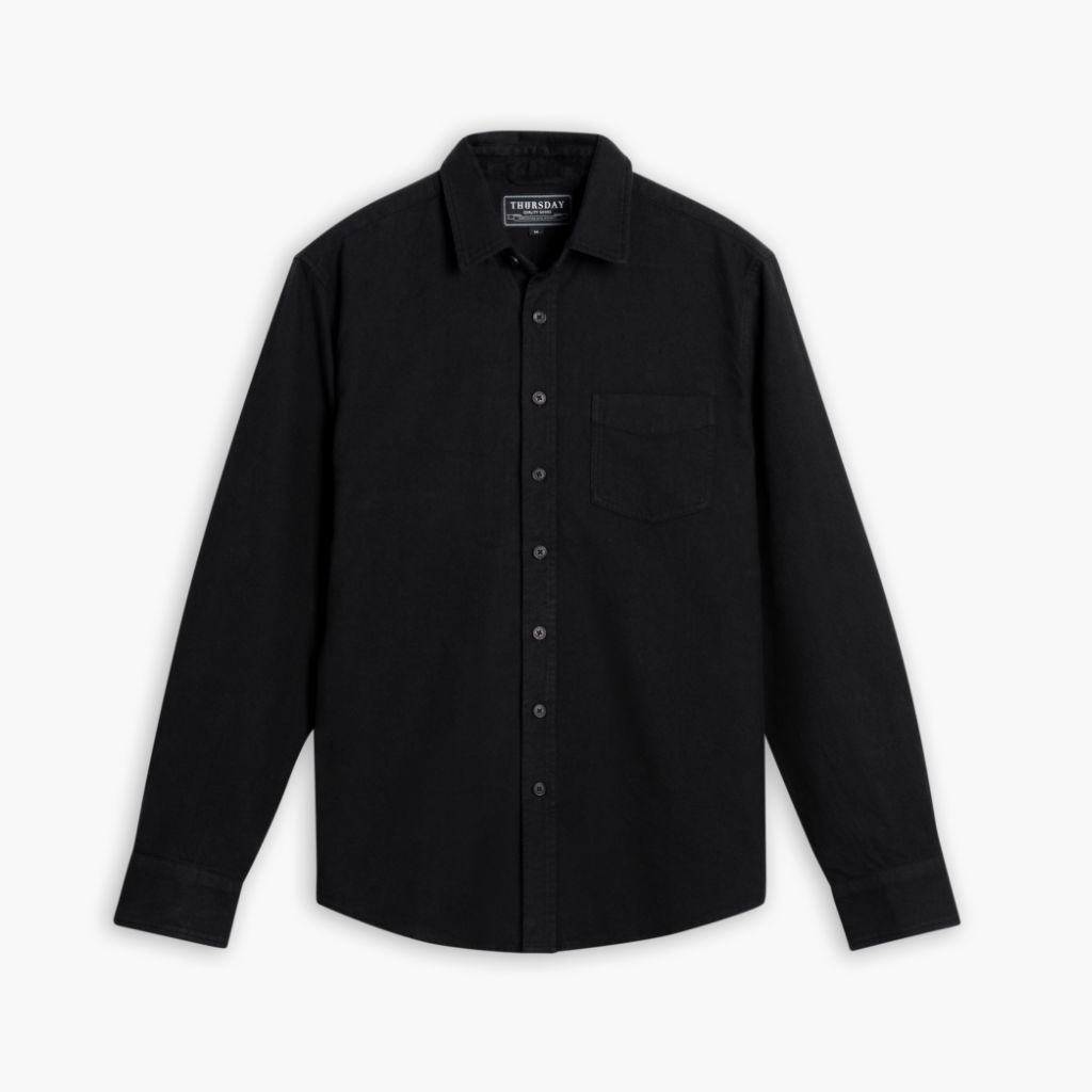 1024x1024-SolidShirt-Black-100924-Front Solid Shirt | Black - Image 1