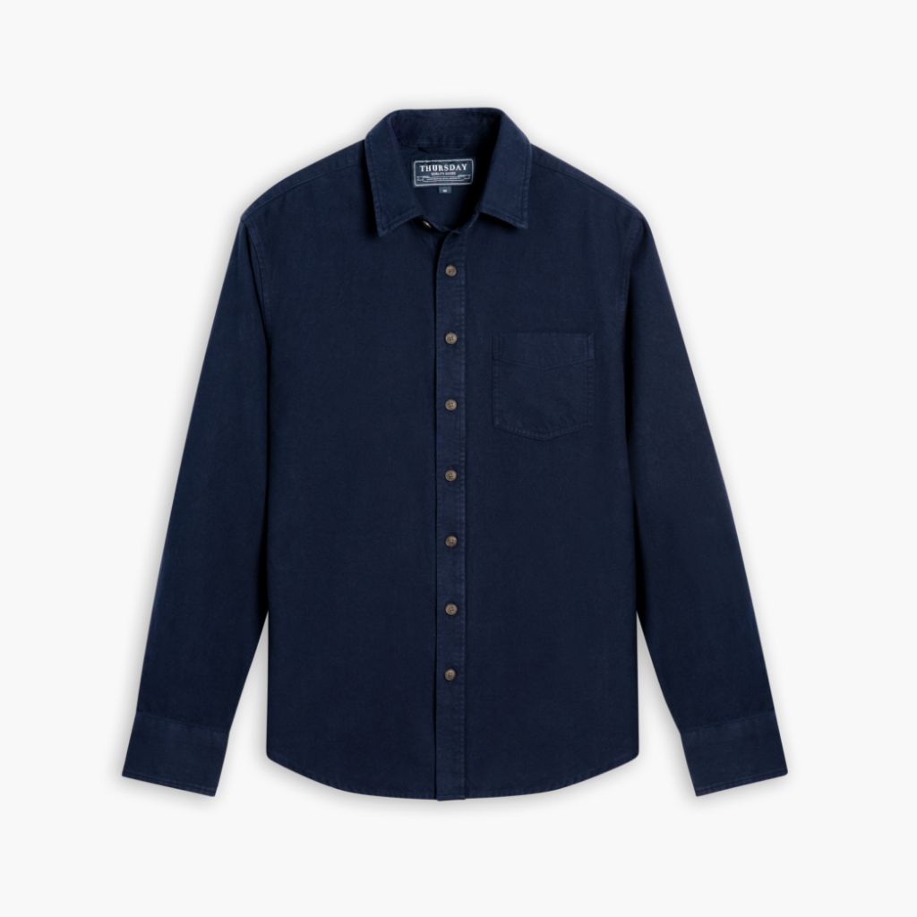 1024x1024-SolidShirt-Navy-100924-Front Solid Shirt | Navy - Image 1