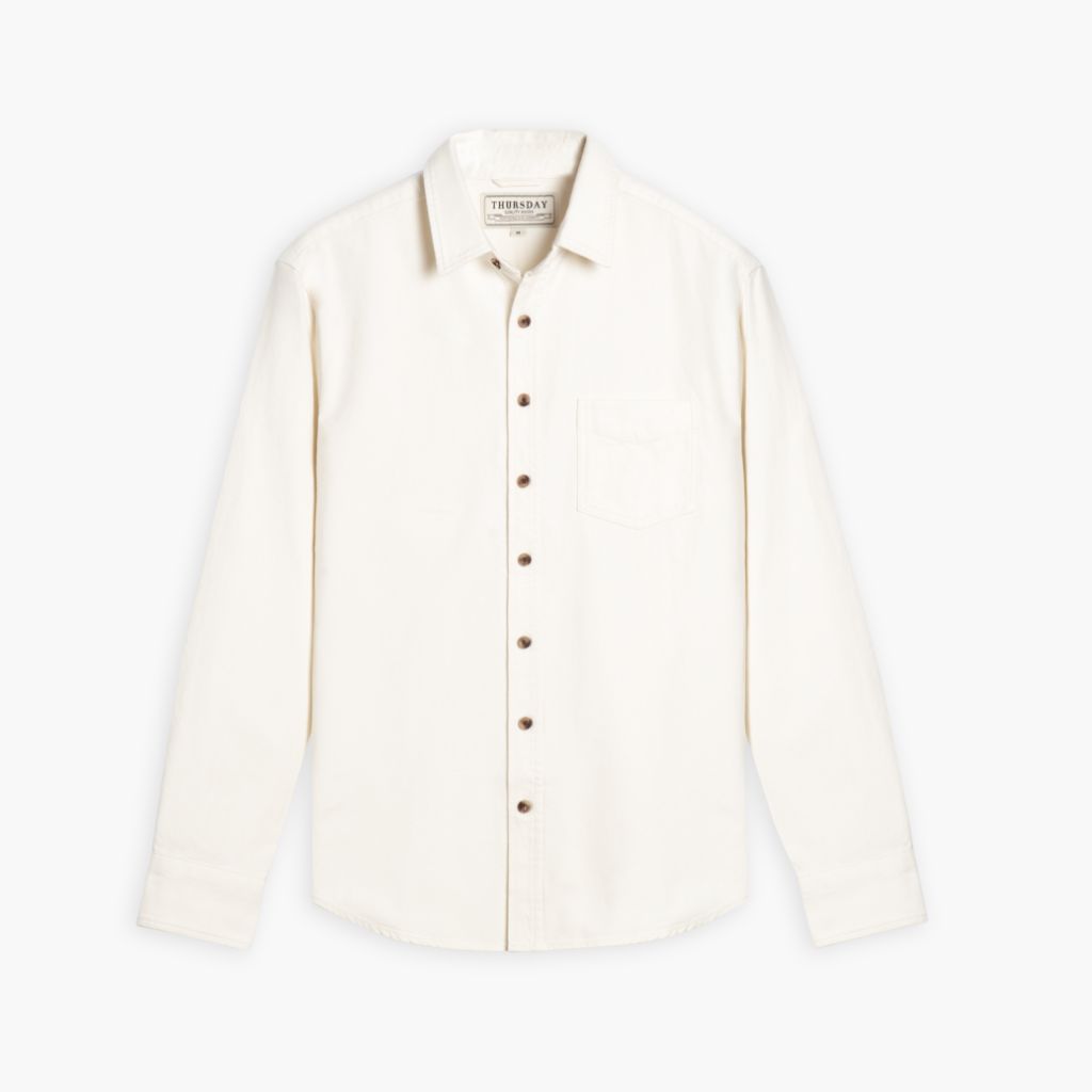 1024x1024-SolidShirt-OffWhite-100924-Front Solid Shirt | Off-White - Image 1