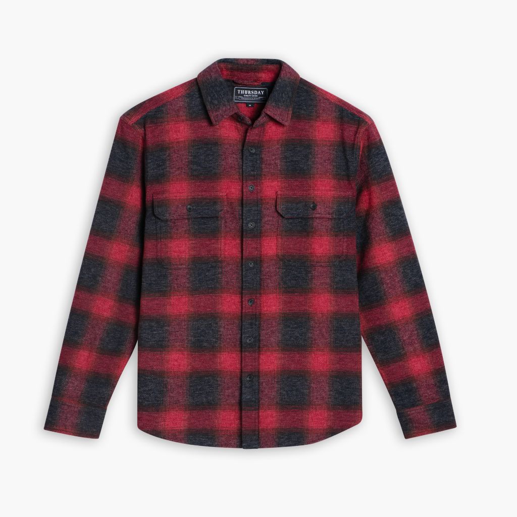 1024x1024-SummitFlannel-Red-121024-Front Summit Flannel Shirt | Red - Image 1