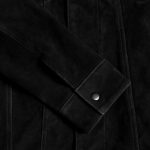 Suede Trucker Jacket | Black - Image 8