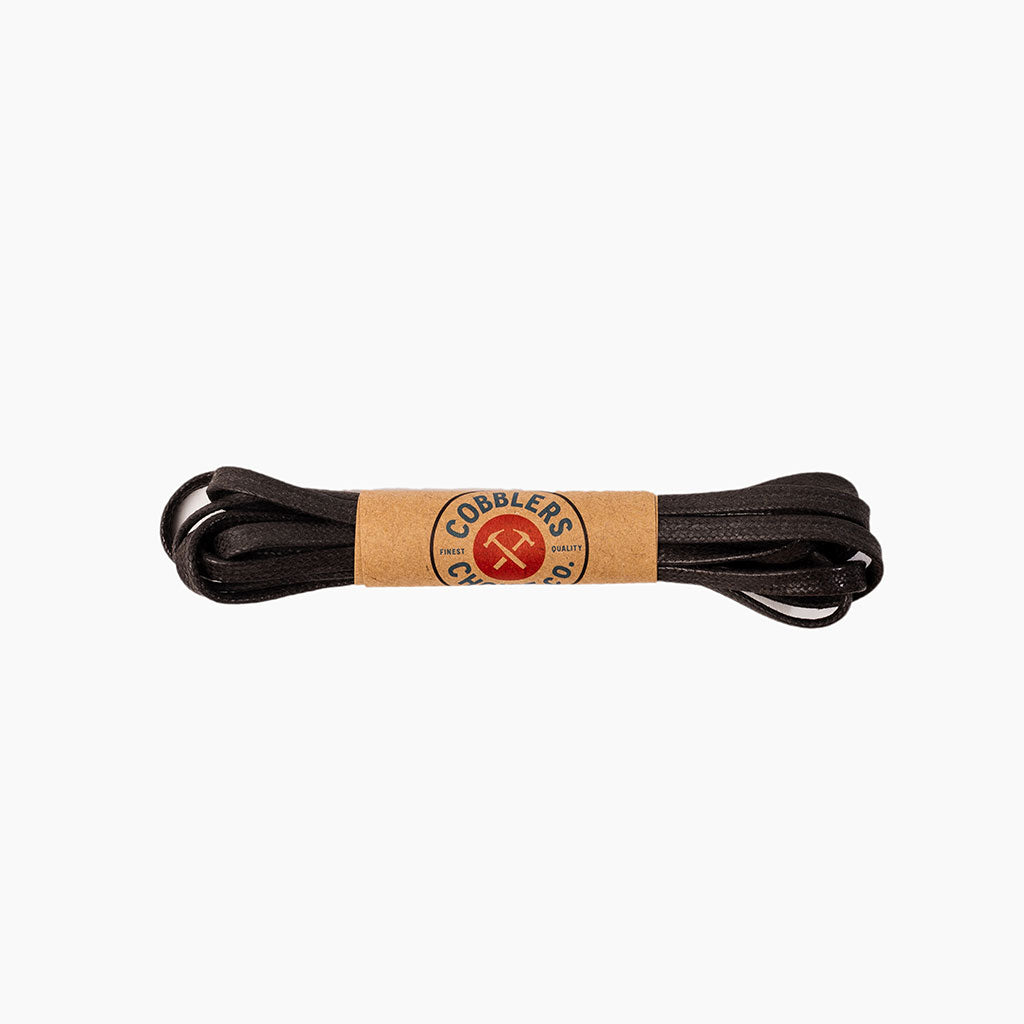 1024x1024-Women-Brown-LB1 Flat Waxed Cotton Laces | Brown - Image 1