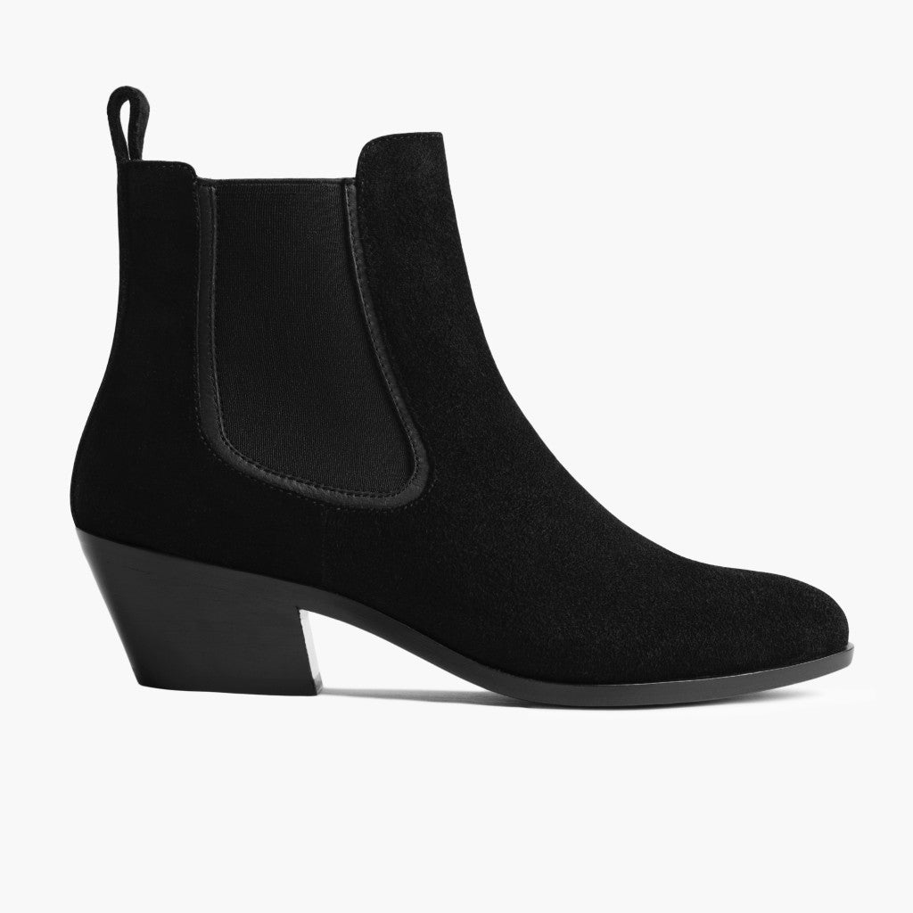 1024x1024-Women-DuchessBootie-Black-091421-Side Duchess Bootie | Black Suede - Image 1