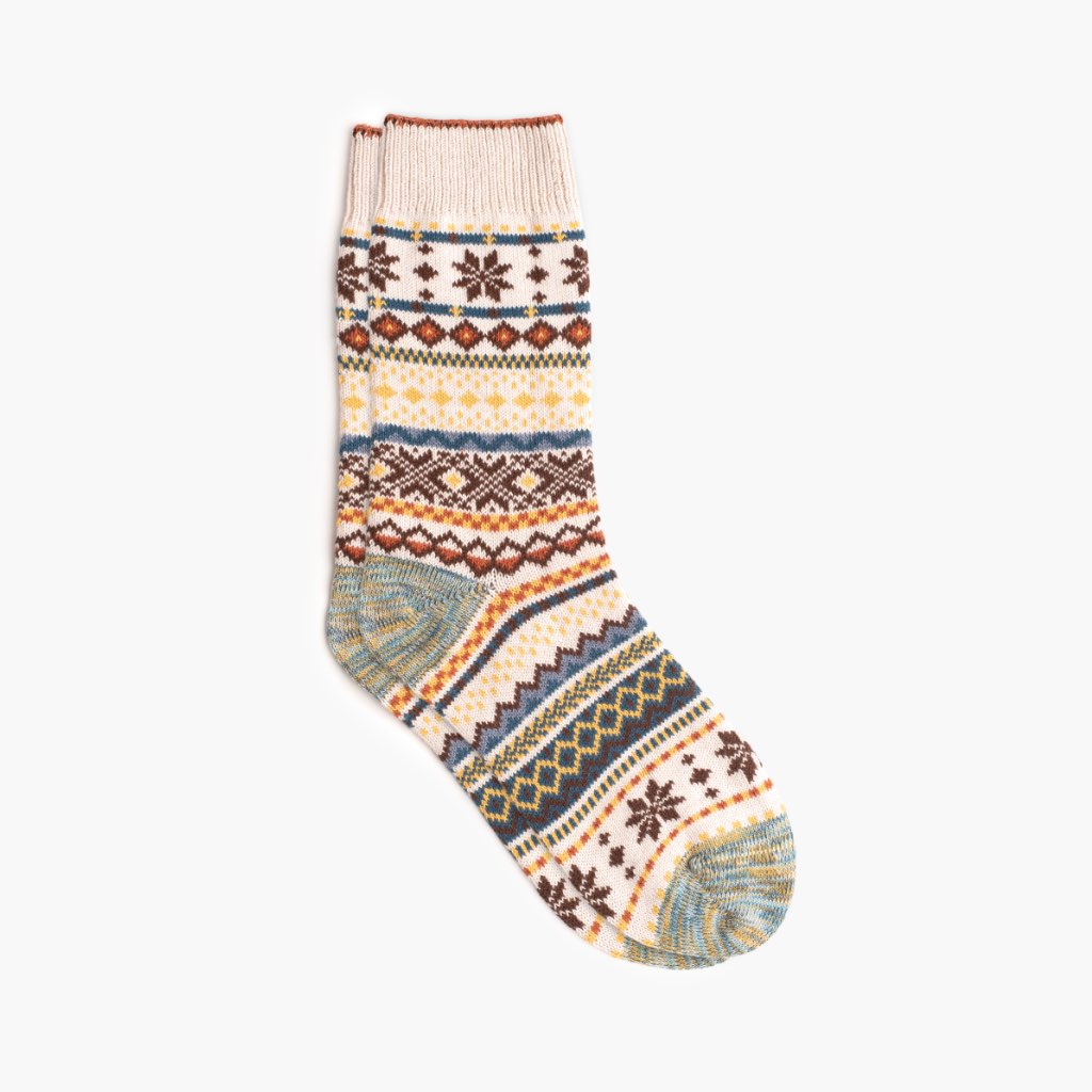 1024x1024-Women-Sodello-Norwegian-Cream-080921-1 Women's Norwegian Sock | Cream - Image 1