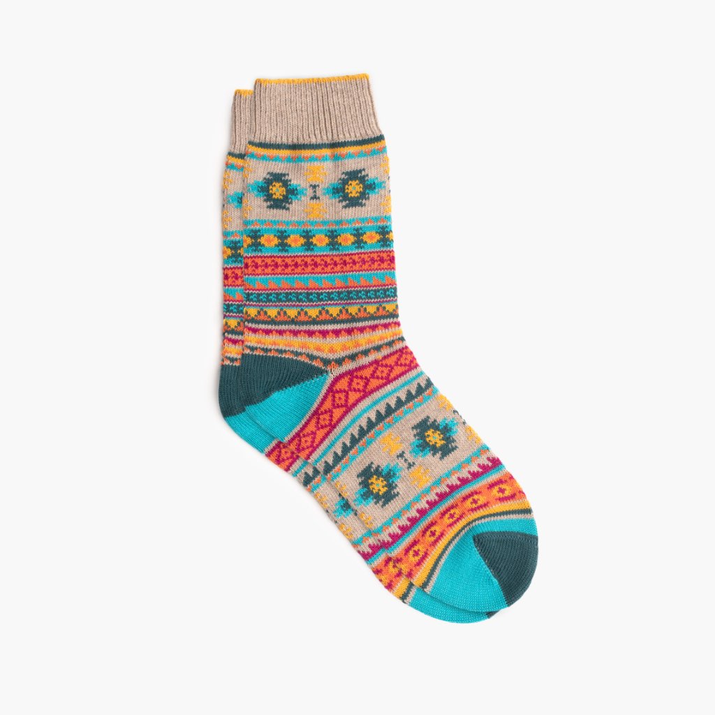 1024x1024-Women-Sodello-SouthernSun-Oatmeal-080921-1 Women's Southern Sun Sock | Oatmeal - Image 1