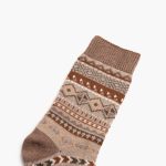 Women's Geo Sock | Taupe - Image 2