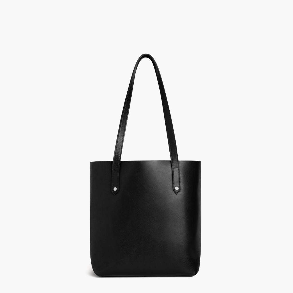 1024x1024-Womens-EverydayTote-BlackSilver-Medium-101024-Front Everyday Tote | Black (M) (Silver) - Image 1