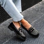 Penny | Black & Silver Herringbone - Image 7