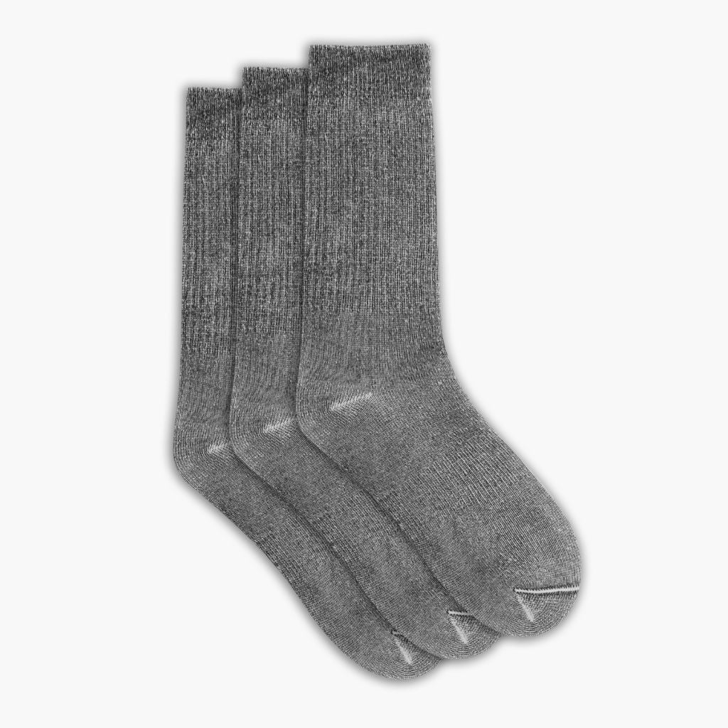 1024x1024-WoolCabinSock-Black-3Pack-041025 Men's Wool Cabin Sock | Black 3-Pack - Image 1