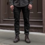 UB Stretch Selvedge Tapered Jeans | Black - Image 7