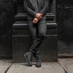 UB Stretch Selvedge Tapered Jeans | Black - Image 8