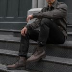 UB Stretch Selvedge Tapered Jeans | Black - Image 9