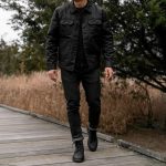 Waxed Trucker Jacket | Black - Image 3