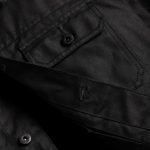 Waxed Trucker Jacket | Black - Image 7