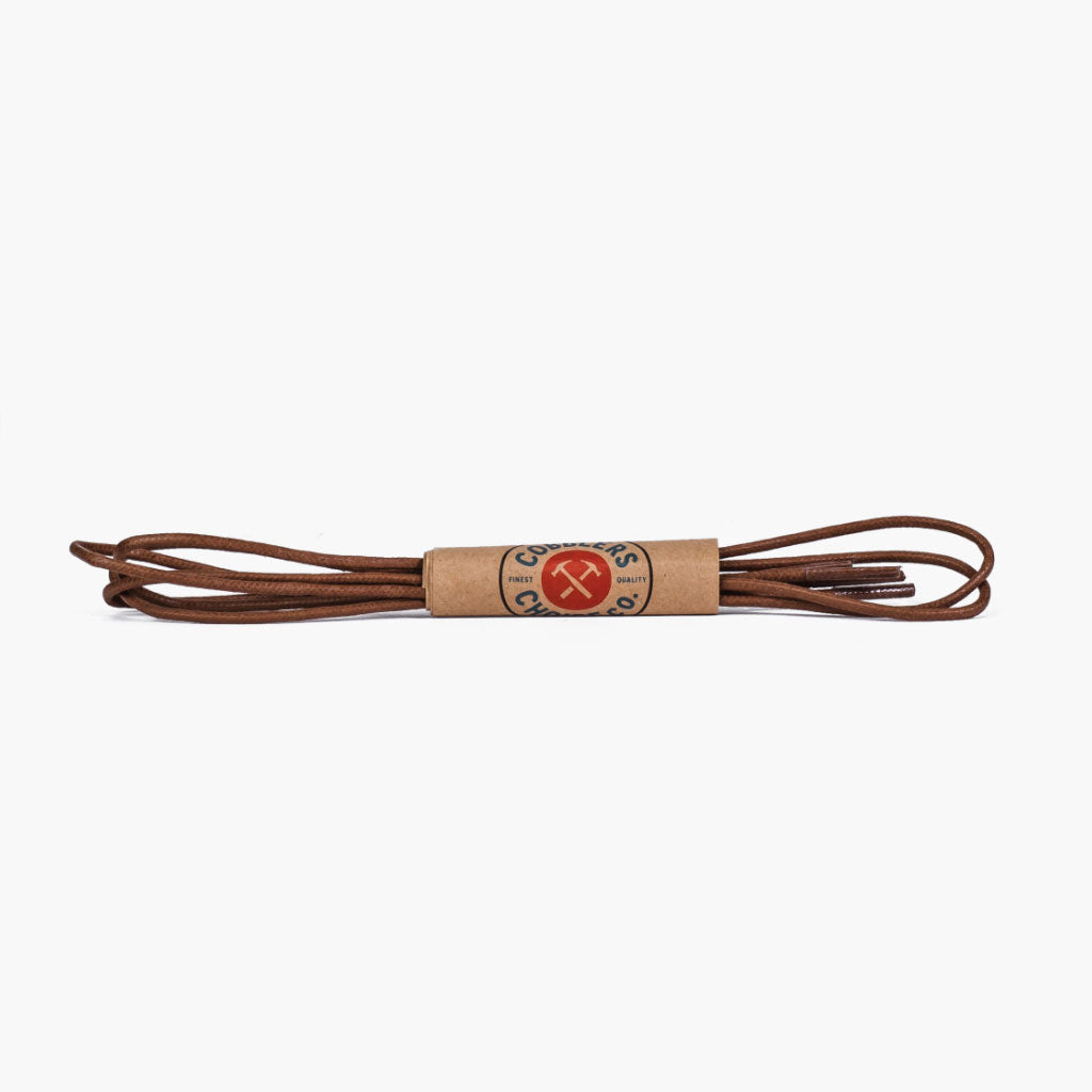 30-lbrn Round Waxed Cotton Laces | Light Brown - Image 1