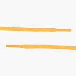 Flat Waxed Cotton Laces | Yellow - Image 2